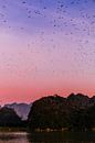 Zonsondergang in Hpa-An | Myanmar van Teuntje Fleur thumbnail