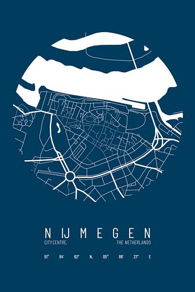 City map of Nijmegen by Walljar