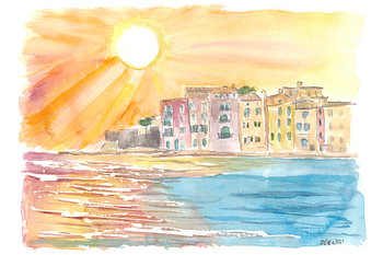 Quiet Mediterranean days in Saint Tropez France