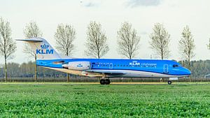 Luftfahrtgeschichte: eine KLM Fokker 70.