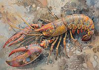 Lobster painting | Floating in a Painted Sea