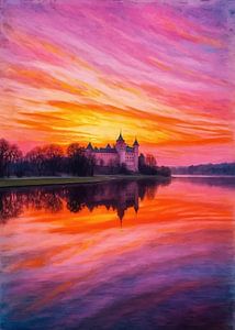 Schloss Bojnice Dämmerung