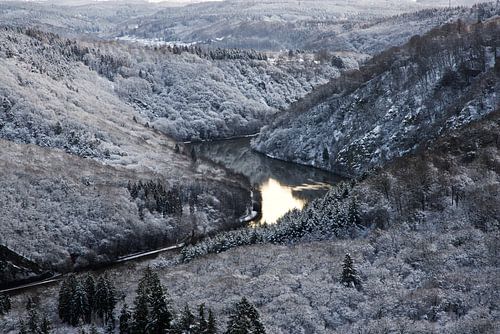 Saarschleife im Winter
