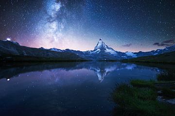 Matterhorn bei Nacht van Severin Pomsel