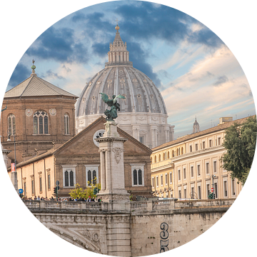 Rome - Uitzicht op de Sint-Pietersbasiliek van t.ART