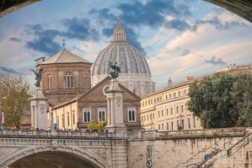 Rom - Blick zum Petersdom von t.ART