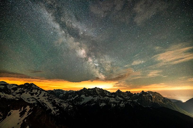 Milky Way over the Karwendel by Leo Schindzielorz