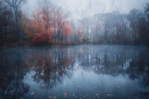 Spiegelung bei Nebel