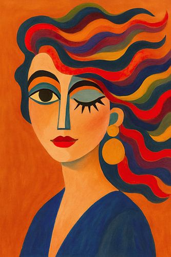 Portrait - I Woke Up Like This—Abstract van Moonheart Artworks