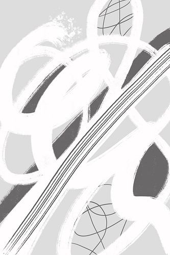 Abstracte schilderkunst nr. 11 - chaos en stilte