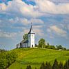 Saints Primus en Felician kerk, Jamnik, Slovenië van Henk Meijer Photography