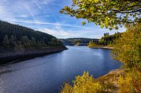 Okertalsperre dam near Altenau in the Harz Mountains in the Goslar district, Germany