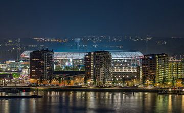 Feyenoord Stadium "De Kuip" Luftbild in Rotterdam