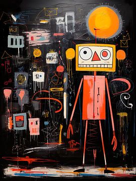 Schilderwerk van Basquiat van PixelPrestige