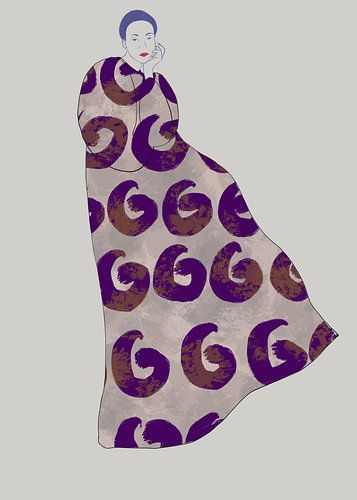 Illustration femme en robe