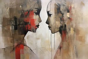 Malerei Amiable Reverberations | Love me