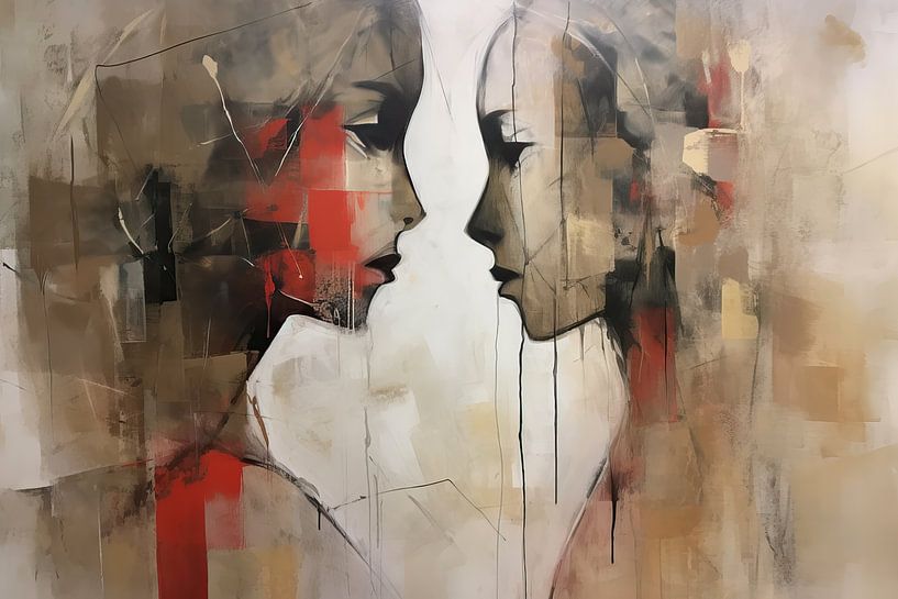 Malerei Amiable Reverberations | Love me von Blickfänger Gemälde