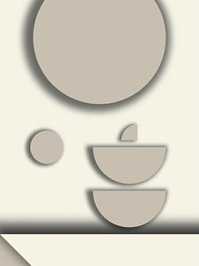 Vollmond Aussicht Beige
