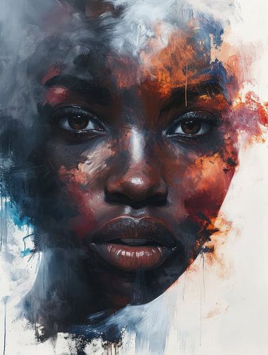 Stories in Paint - Expressive Abstract Portrait