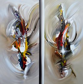 2 world by Gena Theheartofart