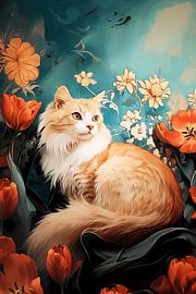 Ein Moment unter Tulpen.