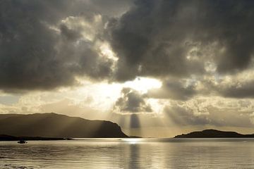 Sonnenuntergang an Schottischer Küste von Jens Droth