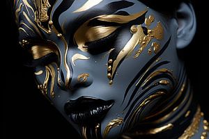 Woman with gold by Bert Nijholt