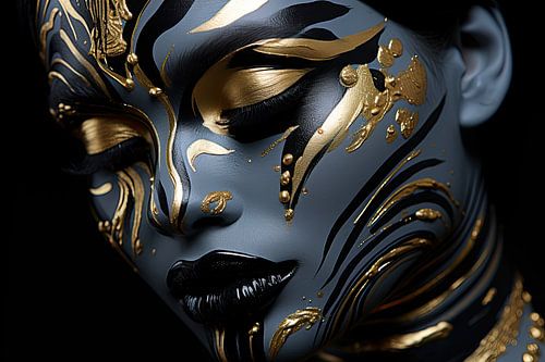Frau mit Gold