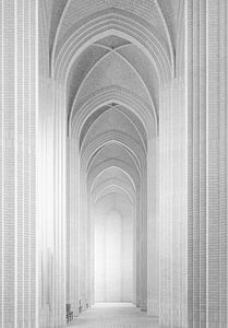 Innenraum der Grundtvig-Kirche in Kopenhagen, Dänemark 6/9