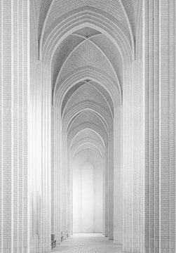 Interior of Grundtvig Church in Copenhagen, Denmark 6/9 by Adelheid Smitt