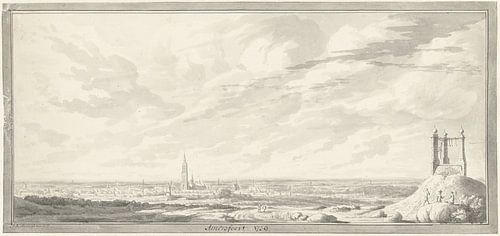 Gezicht op Amersfoort, Abraham de Haen (II), 1729