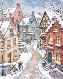 Wallking in a Winter Wonder Town by J.O. Han