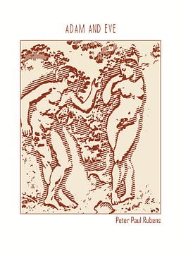 Adam en Eva - Peter Paul Rubens van DOA Project