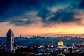 Holy city in divine light by Rop Oudkerk