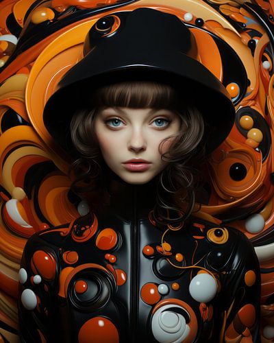 I love retro, fashion portret