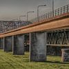 Westervoortse brug in avondlicht van Karlo Bolder