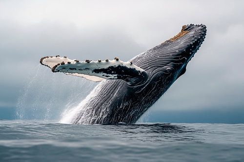 Bultrug walvis sprong