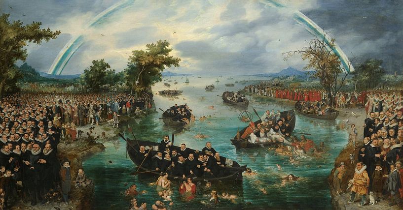 Fishing for souls, Adriaen Pietersz. van de Venne by Masterful Masters