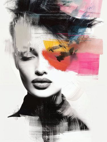 Modern en abstract portret