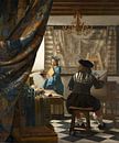 Johannes Vermeer.  L'art de la peinture par 1000 Schilderijen Aperçu