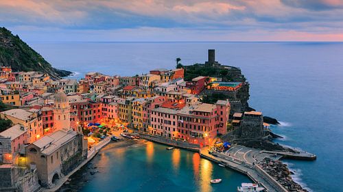 Soirée à Vernazza, Cinque Terre, Italie