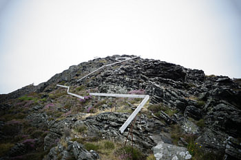 The route to the summit