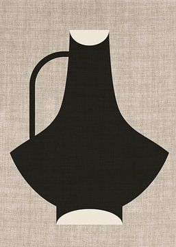 TW Living - Linen collection - vase black two von TW living