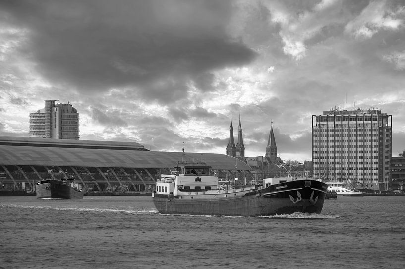 Rijnaken op het IJ in Amsterdam van Peter Bartelings