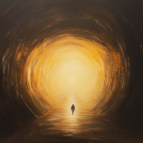 Tunnel of light artistic
