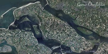Luftaufnahme von Goeree-Overflakkee von Maps Are Art