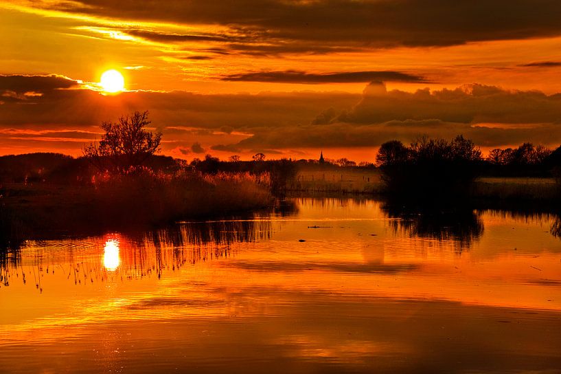 Zonsondergang van Harrie Muis