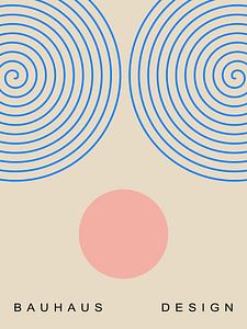 Bauhaus, blaue Spirale