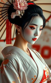 Portret Japanse Geisha