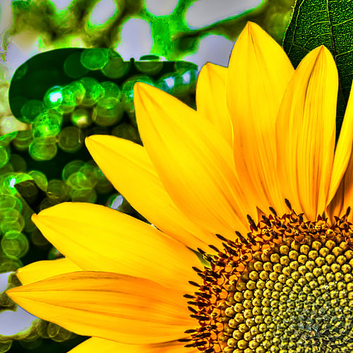 Sunflower blossoms by Dieter Walther